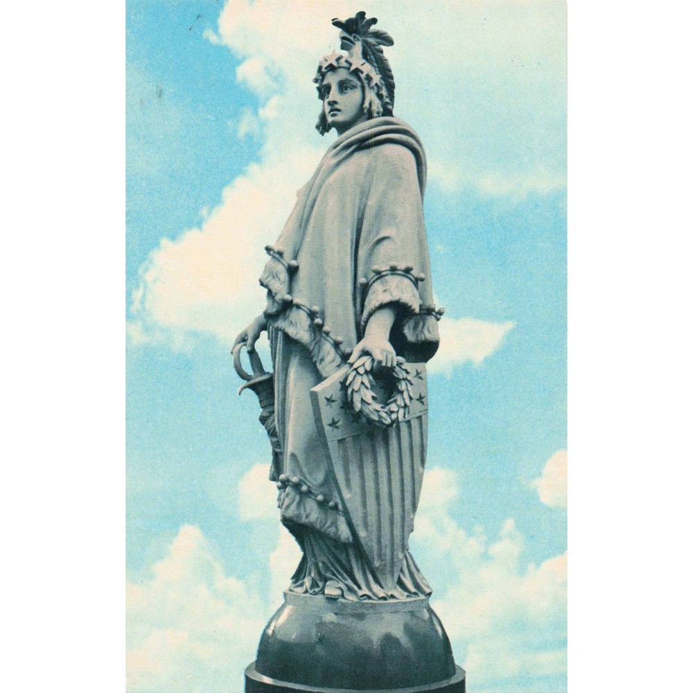 Vintage Statue of Freedom US Capitol Dome Washington DC Postcard VG+